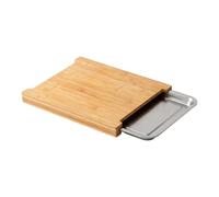 Wood Cutting Board - Pull Out Tray Food Prep Chopping Kitchen