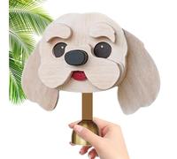 Wood Dog-Shaped Door Opening Wood Bell | Wall Ringer Press Ornament With Animal Appeal | Dog Shape Doors Bell Chime For Entryway Bedroom Living Room Use Housewarming Celebration Door Chime