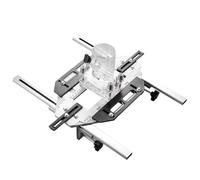 Wood Door Grooving Positioner | 180mm Adjustable Hinge Jig for Cabinet Doors/Furniture Making | 0-310mm Clamping Range with Stainless Steel Guide | Skilled Woodworking Tool