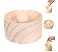 Wood Dumpling Maker,Dough Dumpling Ball Maker,Hand Dumplings Wrapper Makers Press Tool,Mold and Ball Manual Dough Skin Presser for Home Restaurant (1)