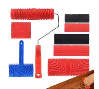 Wood Graining Tool - 8 Piece Pattern Maker Set, Natural Wood Grain Texture Painting Roller Kit, Diy Furniture surfacee Finishing Tool, Realistic Grain Effect Applicator | Doors, Cabinets, Tables