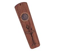 Wood Kazoo, Amplify Hum Kazoo Flauta de ArmóNica de AcompañAmiento PortáTil con Anillo de Boca para Tocar MúSico