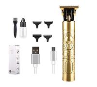 Wood.L Cortapelo eléctrico y recortador | Cortapelos para Hombres | Cortabarbas | Cortapelos Recargable sin Cable para Barba, Cara, Nariz y Orejas