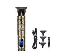 Wood.L Profesional Hombres, Cortadora De Cabello Cortapelos, para Hombres Maquina De Cortar Pelos Profesional Cortadora De Barba, Máquina Cortar Pelo Inalámbrico Batería, Carga USB