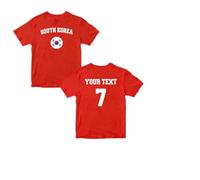 WOOD MEETS COLOR 2026 Camisetas Personalizadas para familias apasionadas por el fútbol Camisetas Personalizadas para Parejas apasionadas por el fútbol(Hombre-Corea del Sur-L)