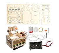 Wood Model Kits - Cable Car Assembly, Decor Kit with Wood, Puzzle Accessory, DIY Tool, Model Set for Women Teens Kids Students DIY Enthusiasts Hobby and Creative Hands On Crafting at Home Living Room