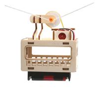 Wood Model Kits For Adults - 7.4x6x9.5cm Cable Car Assembly Decor | Wood Puzzle Kit | For Women Teens Kids Students DIY Enthusiasts Hobby Scientific Experiments Brain Game