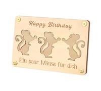 Wood Money Holder Cash, Cartoon Animal Wallet, 6.3x4.33in Desk Decor Cute Purse, Wooden Money Storage Organizer, Authentic & Stylish for Home, Room, and Gifting, Pequeño, Se référer au