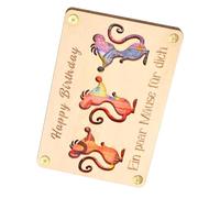 Wood Money Holder for Cash, Check Wallet Cash Pocket Wallet, Cartoon Animal Purse Desk Decor, Cash Holder Wood Organizer, Money Storage Organizer for Kids, Money Holder for Adults, Little Mo Use, Se