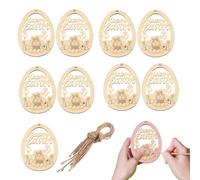 Wood Ornament Blanks - Easter Eggs Paintable Decorations, Unfinished Wood Crafts | Universal Smooth Natural Cut Shape, Professional Lightweight Creative Decorative Festive Canvas For Bed