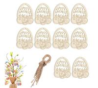 Wood Ornament Blanks - Easter Eggs Paintable Decorations, Unfinished Wood Crafts | Universal Smooth Natural Cut Shape, Professional Lightweight Creative Decorative Festive Canvas For Bed