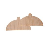 Wood Pizza Peel - Semi-Circular Pizza Board, Long Handle Wooden Pizzas Paddle, Bread Baking Peel | Pizzas Transferring Spatula For Pastries Bread, Kitchen Baking Tool, Home Outdoor Oven, 2 unidades