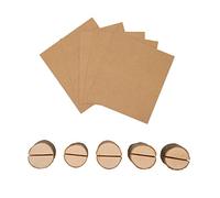 Wood Place Card Holders | 5Pcs Rustic Table Number Stands for Weddings/Parties/Events | 1.2 Inch Wide Stable Card Holders with Place Cards