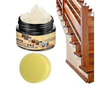 Wood Polishing Wax - 30ml Furniture Care & Repair Kit, Protective Wood Wax Finish with Sponge for Scratch Repair, Furniture Restorer for Tables Chairs Cabinets Doors Stairs Cutting Boards Instruments