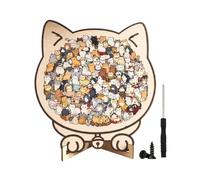 Wood Puzzles Adult 135 Piece Cat & Dog Silhouette Board Toys
