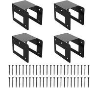 Wood Rack Bracket Kit, 4-Piece Firewood Holder Frame Set 6.61x4.65x5 inches, Adjustable Log Stacker Stand for Outdoor Fire Pit Storage, Ideal for Backyard Garage Shed Farm Camping Deck Cabin Use