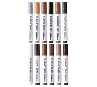 Wood Repair Pens - Scratch Cover Kit, 12 Colors Low Odor, Restoration Tool, Furniture Markers With Blend | Wood Repair Marker Set For Floor Damage Stain Crack Fi