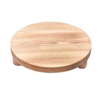 Wood Riser - Round Pedestal Display Stand, Versatile Indoor Tray for Bathroom, Kitchen, and Tabletop, Decorative Soapy Stand for Countertop and Home Decor Stands Table, Countertop, Sink Decor