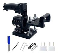 Wood Slotting Jig System - Hand Drill Mortising Bracket Kit, Invisible Cutting Locator Device, Trimming Machine Hole Stand Positioning Tool | Precision Joinery Cabinet Making Workshop Furniture