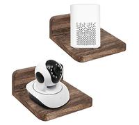 Wood - Soporte para altavoz montado en la pared, estante pequeño para altavoz Bluetooth, cámara web, teléfonos celulares, enrutador de malla, cajas de cables de exhibición de juguetes por Wood
