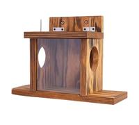 Wood Squirrel Feeder - Wood 35.2x12.8x24cm | Squirrel Food Feeder Box