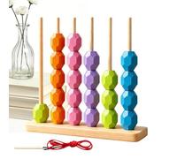 Wood Stacking Game, Color Sorting Toy, Logical Thinking Activity, Competitive Preschool Learning Tool, Interactive Classroom Travel Entertainment, Play Gear for Boys, Children, Kids, Home