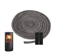 Wood Stove Gasket Rope - Fiberglass, High Temp Seal, Fireproof Insulation | Heat Resistant Durability, Fiberglass Insulation, Fireproof Sealing For Oven, Fireplace, Pipe, Furnace, Grill