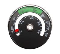 Wood Stove Thermometer - Magnetic Temperature Gauge for Wood Burning Stoves & Fireplace Pipes | High-Precision Heat Meter for Safe & Efficient Burning | Stack Thermometer for Log Burners & Chimneys