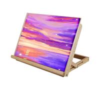 Wood Tabletop Easel - Artist Drawing Board Smooth Solid Beech Wood Desktop Painting Easel, Tabletop Easels Adjustable Angle Folding Art Easels Table Top Sketching Board For Artists Beginners