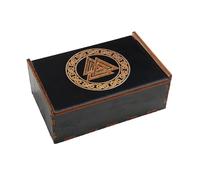Wood Tarot Card Storage Box - Natural Wood, Sliding Lid Design, Compact Size, Jewelry Storage Case For Tarot Cards, Divination Decks, Multifunctional Trinket Organizer | Stones, Keepsakes, Small Treas