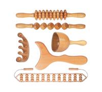 Wood Therapy Massage Tools Maderoterapia Kit Body Sculpting Tools for Lymphatic Drainage and Anti-Cellulite .Wood Massager Roll