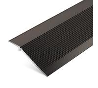 Wood to Carpet/Laminate to Tile,Transition Strip Aluminum Alloy Transition Strip for Big Drop, Scratch-Resistant Cuttable Edge Reducer, Edge Decoration(Black)
