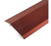 Wood to Carpet/Laminate to Tile,Transition Strip Aluminum Alloy Transition Strip for Big Drop, Scratch-Resistant Cuttable Edge Reducer, Edge Decoration(Dark Red)