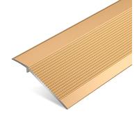 Wood to Carpet/Laminate to Tile,Transition Strip Aluminum Alloy Transition Strip for Big Drop, Scratch-Resistant Cuttable Edge Reducer, Edge Decoration(Gold)