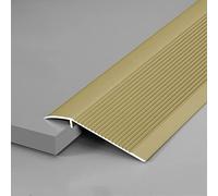 Wood to Laminate/Carpet to Tile,Transition Strip 4" Transition Strip Edge Ramp Aluminum, Scratch-Resistant Reducer Threshold Bar, Cuttable Easy to Clean(Gold)