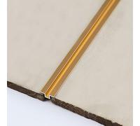 Wood to Laminate Gap Covering Joining Strips,U-Shaped Flooring Transition Strips Wood to Tile, Door Threshold Aluminum Alloy, Gap Connecting(Gold)