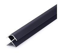 Wood to Tile/Laminate Edging Trim Strip,Aluminum Transition Strips for Wall Edge Decor, Cuttable & Scratch-Resistant Edge Protection Cover(Black)