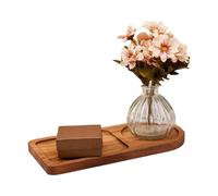Wood Tray | Aesthetic Rustic Divided Display,Ottoman Tray Divided Serving Platters | for Kitchen Bedroom Living Room Restaurant Food Embutidos Cheese Fruit Snack Breakfast