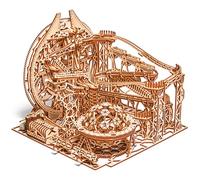 Wood Trick Galaxy Marble Run - Puzzles 3D en Bois à construire pour adultes - Fonctionnement électrique - Kits de modèles en Bois de montagnes russes pour adultes à construire