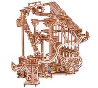 Wood Trick Puzle de Madera en Espiral de mármol para Construir, para Adultos y niños, accionamiento eléctrico, montañas Rusas de Madera
