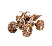 Wood Trick Raptor Quad Bike Puzzle 3D de Madera para Adultos para Construir