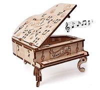 Wood Trick Toy Piano Music Box Moonlight Sonata, Wooden Musical Piano Toy Mini - 3D Wooden Puzzle, Assembly Toys, Brain Teaser for Adults and Kids