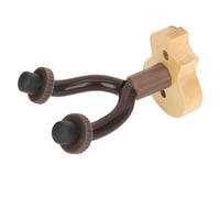 Wood Ukulele Wall Mount Stand Beautiful Chankulele Hanger para Conciertos Home Studio con Ganchos en Forma de Iron U para Ukelele Mandolin Banjo (Color de madera)