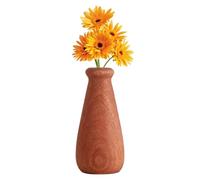 Wood Vase, Wooden Vase For Flowers, Artificial Plants Wood Vases, Floral Arrangement Ornament, Artificial Plants Woods Vases For Living Room Entryway Bedroom Apartment Hotel Restaurant