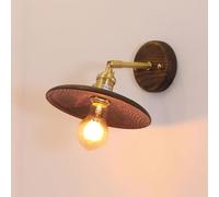 Wood Wall Sconce Adjustable Bass Wall Lighting Fixture with Switch, Japanese Style Solid Wood Art Wall Lamp 350° Rotatable Wooden Bedside Reading Wall Light, E27
