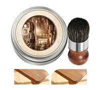Wood Wax Finish - with Brush 70g Protective Portable - Wood Paste Wax | for Floor Table Chair Cabinet Door Window Frame Stairs Picture Frame Tray