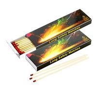 Woodabrix Cerillas de seguridad extralargas x 2 cajas perfectas para estufas de cocina, velas, chimeneas, quemadores de leña, 20 cm de largo.