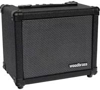 Woodbrass BA820 - Amplificador de bajo 20 W, clase D, compacto y ligero, HP 6,5 pulgadas, EQ de 4 bandas, recepción inalámbrica, entrada AUX y salida de auriculares, ideal para principiantes y