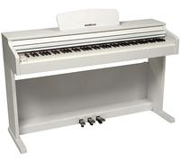 Woodbrass DP2 Piano Digital Mueble Bluetooth Blanco, Teclado Táctil Pesado Realista 88 Teclas, Piano Eléctrico Elegante para Debutar o Perfeccionar con 3 Pedales + Soporte, KWB DP2-WH