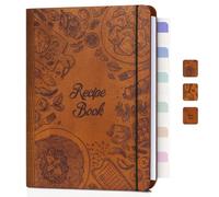Woodcover - Libro de recetas en blanco para escribir en tus propias recetas, libro de recetas personalizado para recetas escritas a mano, carpeta de recetas cuidadosa, diario de recetas de regalo para